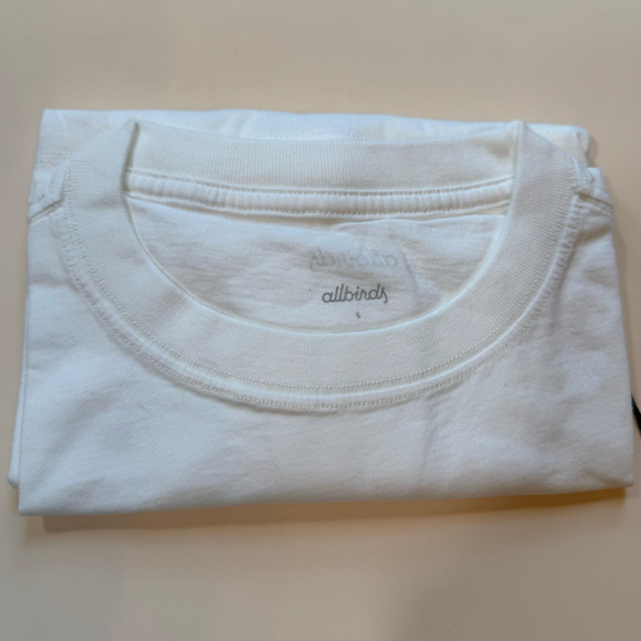 Allbirds Women’s Cotton Tee in Blizzard White | Size S | Soft & Sustainable - Picture 3 of 6